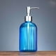thumbnail image 4 of Dispensador de jabón de vidrio, botella de vidrio transparente líquido para manos recargable de cristal con bomba(400ml), 4 of 5