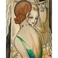 thumbnail image 2 of Wegener, Gerda 20x24 White Modern Wood Framed Museum Art Print Titled - At the Mirror, 2 of 4