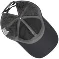 thumbnail image 5 of Womens Criss Cross Ponytail Baseball Cap Adjustable High Messy Bun Ponycap Quick Drying Hat-DF, 5 of 5