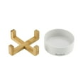 thumbnail image 3 of Coco Single Pet Bowl with Wood Stand 5.11’’ in White, 3 of 5