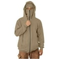 thumbnail image 2 of Men's Balaclava Hoodie with Face Mask Zip Up Ski Jacket Double Hooded Sweatshirt Windproof Athletic Coat, 2 of 9