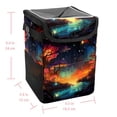 thumbnail image 5 of Fireflies Foldable Car Trash Can with Lid, Leak-proof Mini Trash Can Hanging Storage Bag- Car Trash Bin for, 5 of 6