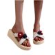 thumbnail image 4 of Zapatillas con punta abierta para mujer, sandalias cómodas, informales, cómodas, para la playa Wmkox8yii ytu5438, 4 of 7