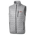 thumbnail image 2 of Men's Cutter & Buck Gray UConn Huskies Big & Tall Rainier PrimaLoft Eco Full-Zip Puffer Vest, 2 of 3