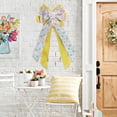 thumbnail image 4 of JHEHF Happy Easter Large Wreath Bows 24.8*11 Inch Easter Egg Wired Ribbon Bow Ornament for Wreath Kitchen Cabinet Door Wall Indoor Outdoor Decoration, 4 of 6