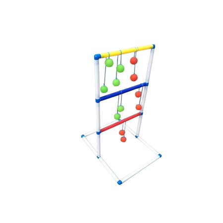 FixtureDisplays® Ladder Toss Game Set with 6 Bolos Backyard Family Kid Games 16856
