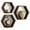Brown, variant on SolidPal Set of 3 Wooden Hexagon Floating Shelves, Rustic Honeycomb Wall Mount Geometric Storage Decor for Bedroom Living Room Office