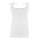 thumbnail image 4 of Moda sexy mujer cuello pico patchwork encaje sólido corto camis tops chaleco Fridja  gh1260, 4 of 5