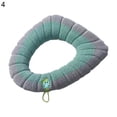 thumbnail image 2 of Happy Date Soft Bathroom Thicker Toilet Seat Cover Pad-Warmer Stretchable Fibers Easy Installation Cushioned Lid Covers, Comfortable and Washable Toilet Seat Cover Pads 17.32" x 14.17", 2 of 8