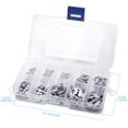 thumbnail interactive-video image 1 of Kuzavtye 600PCS 304 Stainless Steel E-Clip External Retaining Ring Assortment Set 1 of 3
