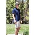 thumbnail image 2 of Summer Sun Short Brim Straw Fedora Hat Brown S/M, 2 of 6