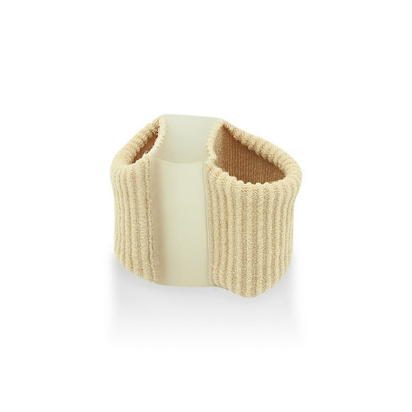 Corrección de dedos con fibra de gel, separador de dedos en valgo para pulgar de pie grande, órtesis de doble orificio para dedos, herramienta práctica para la corrección de dedos