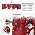 thumbnail image 6 of Merry Christmas Tie Up Valance Curtains for Windows, Kitchen Curtains Window Treatments, Xmas Snowman Snowflake Winter Holiday Short Window Shades Valances for Bedroom Bathroom Cafe 42"x18", 6 of 8