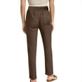 thumbnail image 7 of VBVC No Boundaries Women's Slimming Drawstring Lightweight Pants,Womens Straight Leg Elastic Waist Trouses,Breathable Sweat Pants With Pockets For Ladies,Brown,SizeXXL, 7 of 7