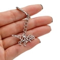 thumbnail image 1 of Keychain Jewelry Hollow Stainless Steel Dinosaur Pendant for Everyday Casual Accessory with Cartoon Charm and Durable Link Chain, 1 of 3