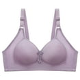 thumbnail image 2 of gakvbuo Clearance Items All 2022!Plus Size Bras For Woman Post-Surgery Bra Full Coverage No Underwire Bra Seamless Push Up Bra Underwear Wirefree Bralette Minimizer Bra, 2 of 4