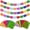 4 PACK-F, variant on 3 Pack Fiesta Banner Colorful Felt Papel Picado Banner for Party Cinco de Mayo Day of the Dead Fiesta Party Decorations Supplies