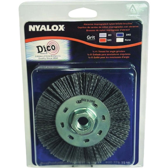 Dico Products 7200075 Nyalox Wheel Brush Coarse, Grey