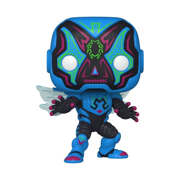 Collectible Funko POP! Heroes: DC Super Heros - Blue Beetle (Dia De Los DC)(GiTD)(GameStop) #410