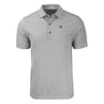 thumbnail image 2 of Men's Cutter & Buck  Heather Gray San Diego State Aztecs Big & Tall Forge Eco Heather Stripe Stretch Recycled Polo, 2 of 3
