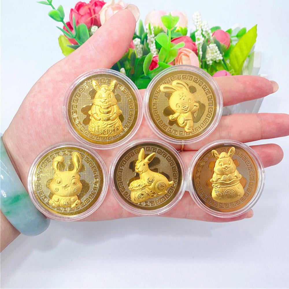 2023 New Year Of The Rabbit Commemorative Coins Chinese Zodiac Rabbit