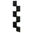 thumbnail image 2 of Furinno 5-Tier Floating Corner Shelf, Wall Mount Shelves for Storage and Display, Espresso, 2 of 5
