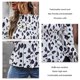 thumbnail image 5 of Ronda Masajeadores de cuello mujeres blusa moda casual transpirable elegante manga larga femenina superior para ir compras trabajo blanco M, 5 of 6