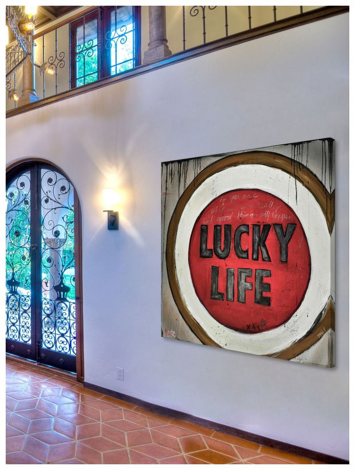 Marmont Hill "Lucky Life" by Tori Campisi Painting Print on Canvas
