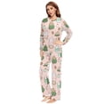 thumbnail image 4 of Matching Pajamas for Couples Pushkin Cat His and Hers Pajamas Sets Soft Long Sleeve Sleepwea, 4 of 8