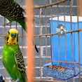 thumbnail image 2 of Comedero automático para pájaros, decoración de jaulas, comedero para codornices, comederos de acrílico para piel de tigre y peonías., 2 of 6
