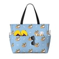 thumbnail image 1 of Fotbe Cute Cartoon Corgi Bolsa de Viaje para Playa - Resistente al Agua, Bolsa Tote de Gran Capacidad y Ligera con 7 Bolsillos para Mujeres y Hombres, 1 of 7