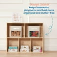thumbnail image 3 of ECR4Kids Streamline 5-Compartment Single-Sided Storage Cabinet, 30in, Kids Furniture, Natural, 3 of 9