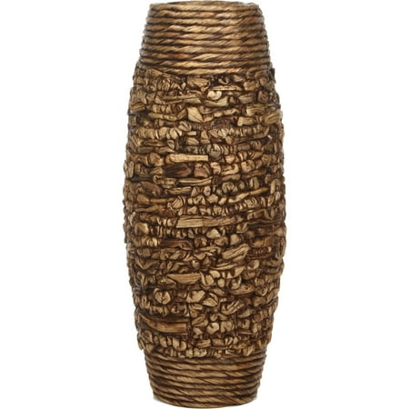 Elegant Expressions by Hosley Natural Hyacinth Vase, Brown