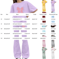 thumbnail image 3 of UACY Girls 2 Piece Casual Outfit Set - Butterfly Print T Shirt and Flare Pants, Soft Everyday Clothing for Kids (Mint Green, 10-11 Years), 3 of 5