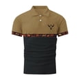 thumbnail image 3 of CONROSES Men's Short Sleeve Polo Shirts Western Cowboy Graphic Collared Polo Shirt for Men Casual Golf Shirts, 3 of 5