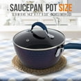 thumbnail image 2 of NutriChef Saucepan Pot with Lid - Non-Stick High-Qualified Kitchen Cookware, 1.7 Quart, 2 of 7