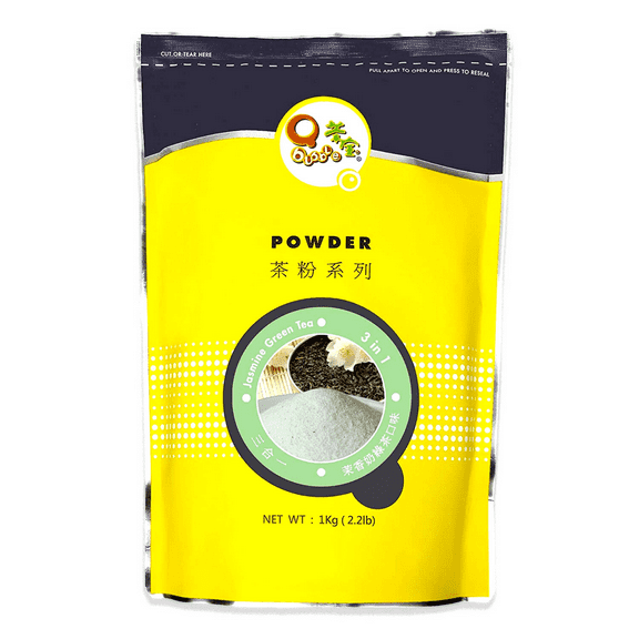 Qbubble 3 in 1 Jasmine Green Tea Milk Tea Powder 2.2 LB (1 Kg)