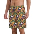 thumbnail image 2 of Rocae Tropical Fruits for Men's Beach Shorts Casual Elastic Waist Drawstring Summer Beach Shorts,S-3XL-Medium, 2 of 6