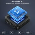 thumbnail image 2 of Bluetooth 5.2 Transmitter Receiver, aptX Low Latency HD Bluetooth Audio Adapter, Dual Connect Bluetooth Adapter, 3.5mm AUX Output Wireless Audio Adapter for Car Speakers, Headphones TV Airplane, 2 of 8