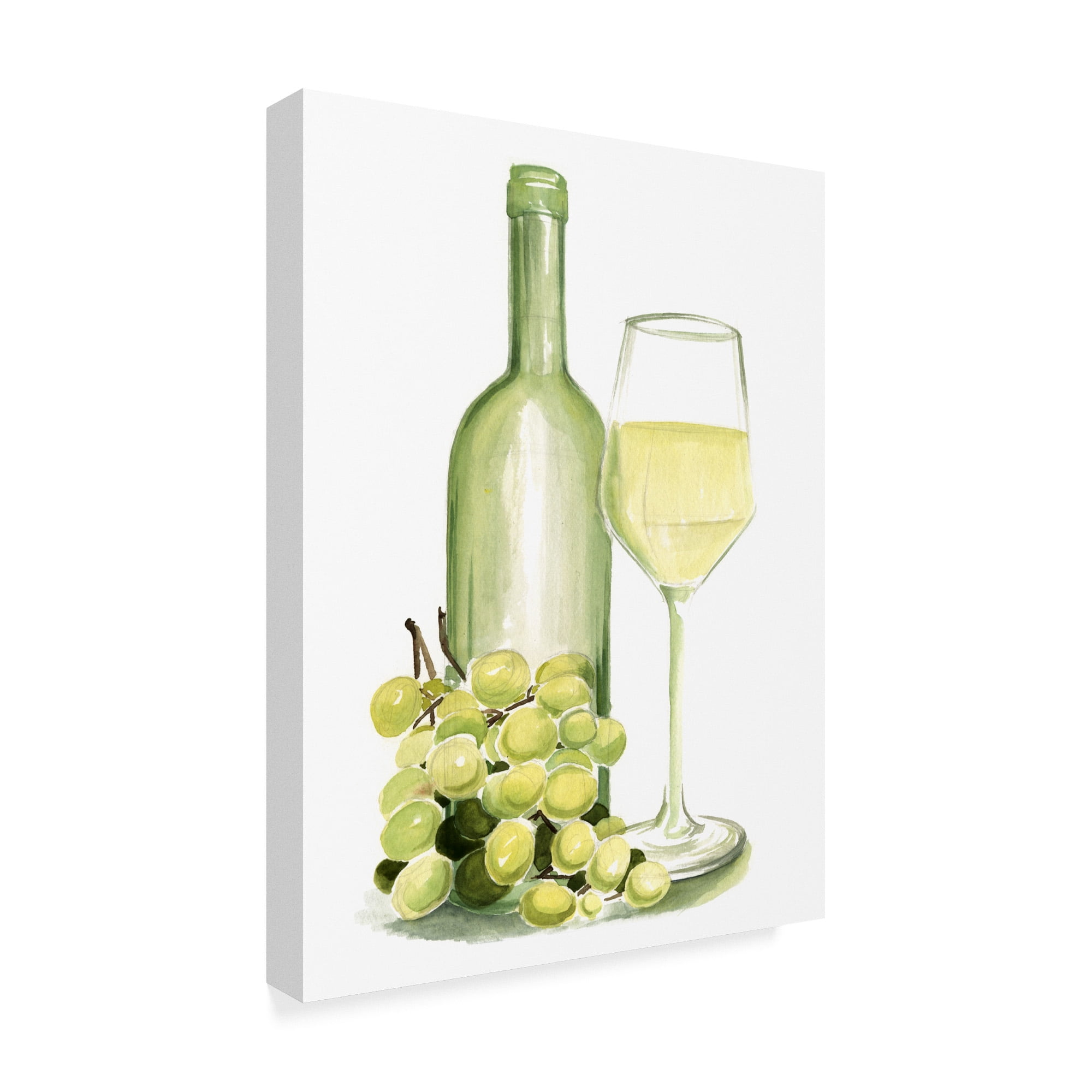 Trademark Fine Art 'Wine Watercolor II' Canvas Art by Jennifer Paxton Parker