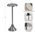 thumbnail image 2 of Kate and Laurel Table d'Appoint Décorative Moderne Sanzo pour Utilisation comme Support de Plante Intérieur Ou Table de Chevet 9x9x23 Nickel Antique, 2 of 4