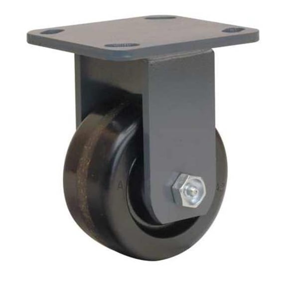 Hamilton Plte Caster,Rgd,Phenolic,4 in.,800 lb. R-WH-4P