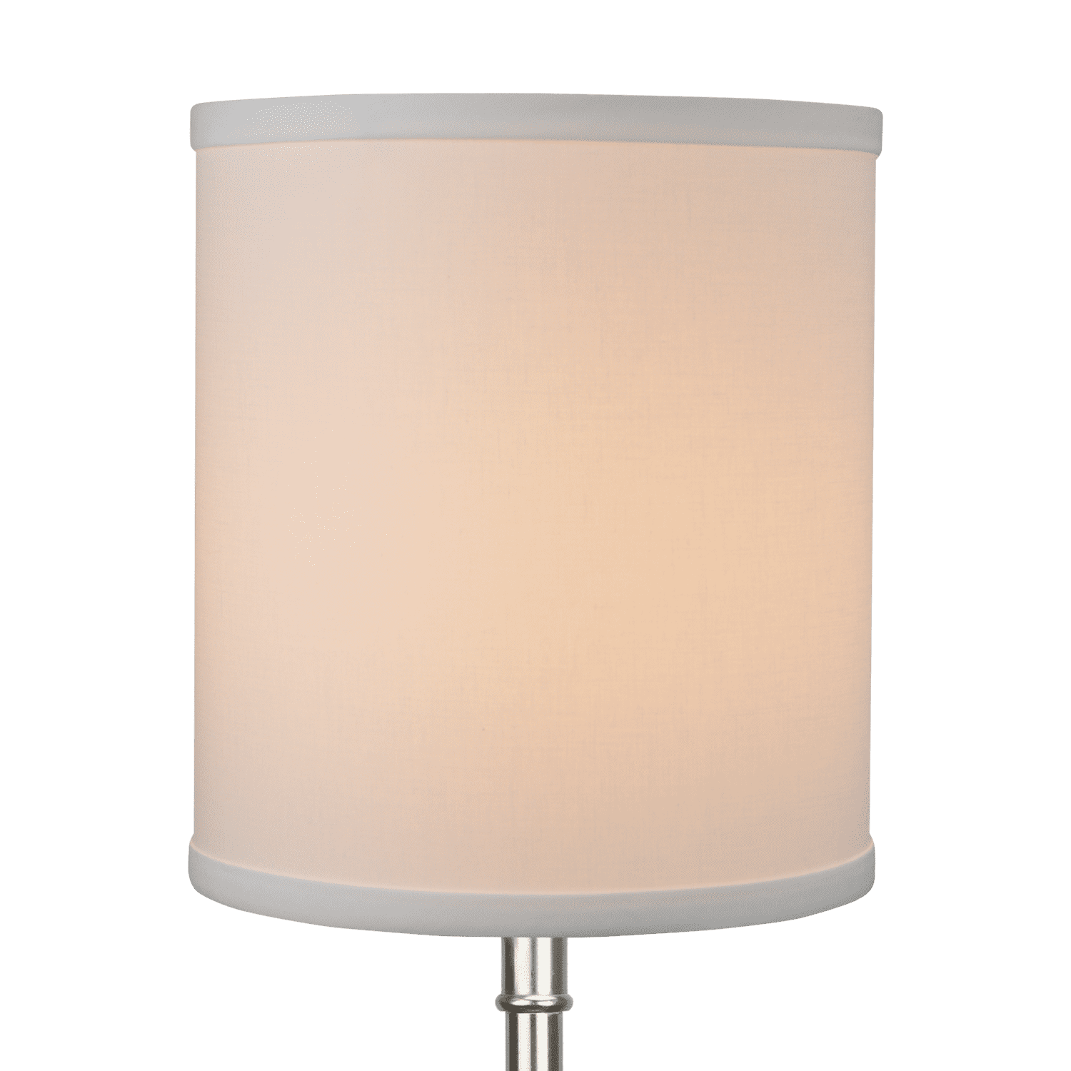 Fenchel Shades | 8" Top Diameter x 8" Bottom Diameter x 9 (Washer/Spider Attachment) Drum Lamp Shade - (Linen White)