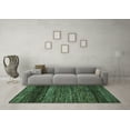thumbnail image 3 of Ahgly Company Indoor Rectangle Oriental Turquoise Blue Modern Area Rugs, 7' x 9', 3 of 4