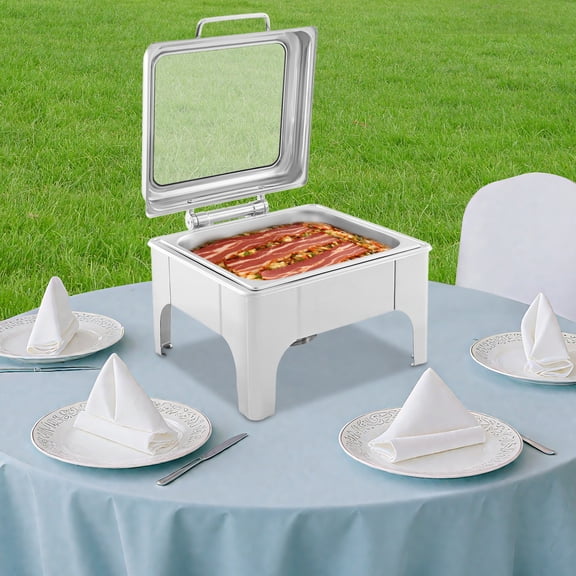 6.34QT Stainless Steel Chafer Chafing Dish Sets Catering Food Warmer Buffet Set for Large Gatherings