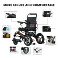 thumbnail image 4 of Segmart Lightweight Electric Wheelchairs for Adults, Segmart Compact Foldable Power Wheelchair with Memory Gel Seat Cushion, 20AH Battery, Intelligent Control system, Black, 4 of 13