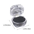 thumbnail image 2 of Caja de anillo transparente para propuesta de matrimonio, organizador de anillos de compromiso, 10 unidades, 2 of 5