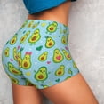 thumbnail image 4 of Kdxio Cartoon Avocado Print Workout Shorts for Women Seamless Soft Smooth Gym Yoga Scrunch Active Shorts, 4 of 9