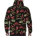 thumbnail image 7 of Wukai Red Chili Print Men Hoodies Fleece Sweatshirts Long Sleeve Sweaters Pullover Fall Outfits Winter Clothes-X-Large, 7 of 7