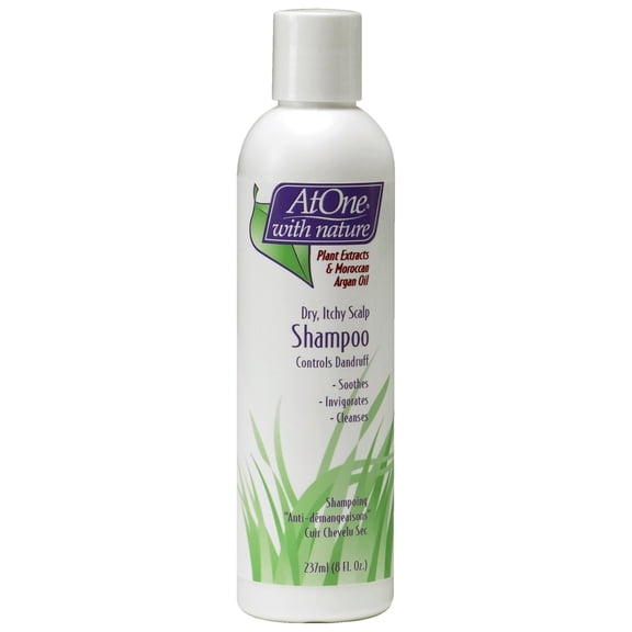atone with nature shampoo itchy scalp 8 oz.
